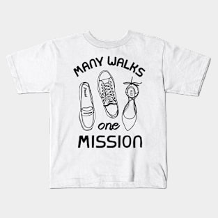 Many Walks One Mission Kids T-Shirt